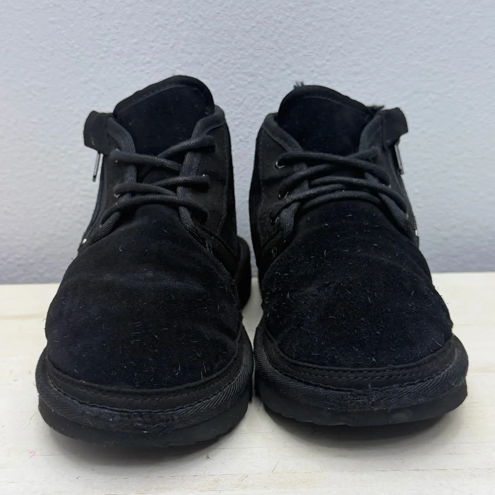 Ugg Black Suede Neulmel Zip Ankle Boots Size 4